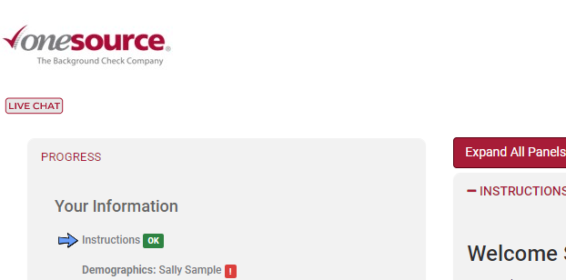 One Source Applicant Portal Logo Display